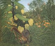 Henri Rousseau Fight Between Tiger and Buffalo Spain oil painting artist